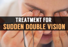 treatment for sudden double vision lasting a few minutes