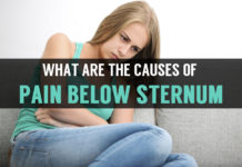 what are the causes of pain below sternum