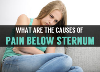 what are the causes of pain below sternum