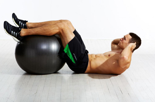 Ball Crunch Exercise