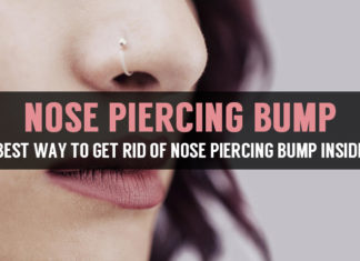 best way to get rid of nose piercing bump inside