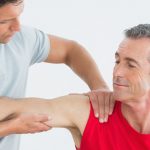 pain in right shoulder blade and down right arm treatment