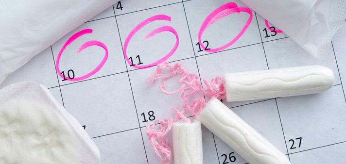 track menstrual cycle on calendar