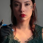 beautiful female tattoo artist