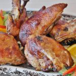 how many calories in chicken breast thigh wing